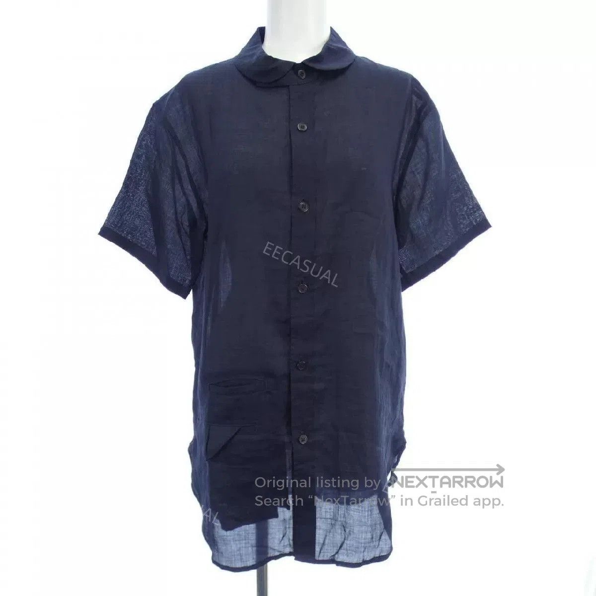 Y's Y's Navy Blue Short Sleeve Shirt. Size US M / EU 48-50 / 2 - 1 Thumbnail