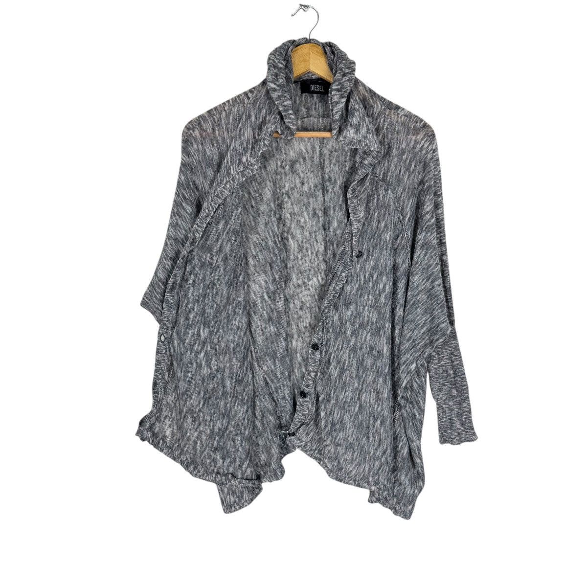 Diesel ☀️DIESEL HOODIE PONCHO SWEATER Size M / US 6-8 / IT 42-44 - 8 Thumbnail