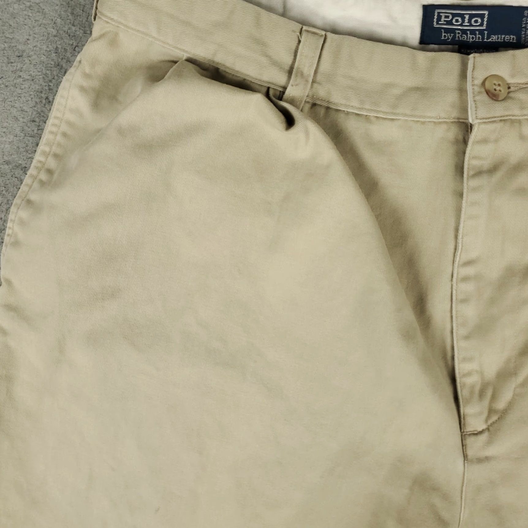 Ralph Lauren VINTAGE Ralph Lauren Pants Men 38x28 Chino Regular Fit Beige Cotton Mid Rise Straight Leg Casual Size US 38 / EU 54 - 2 Thumbnail