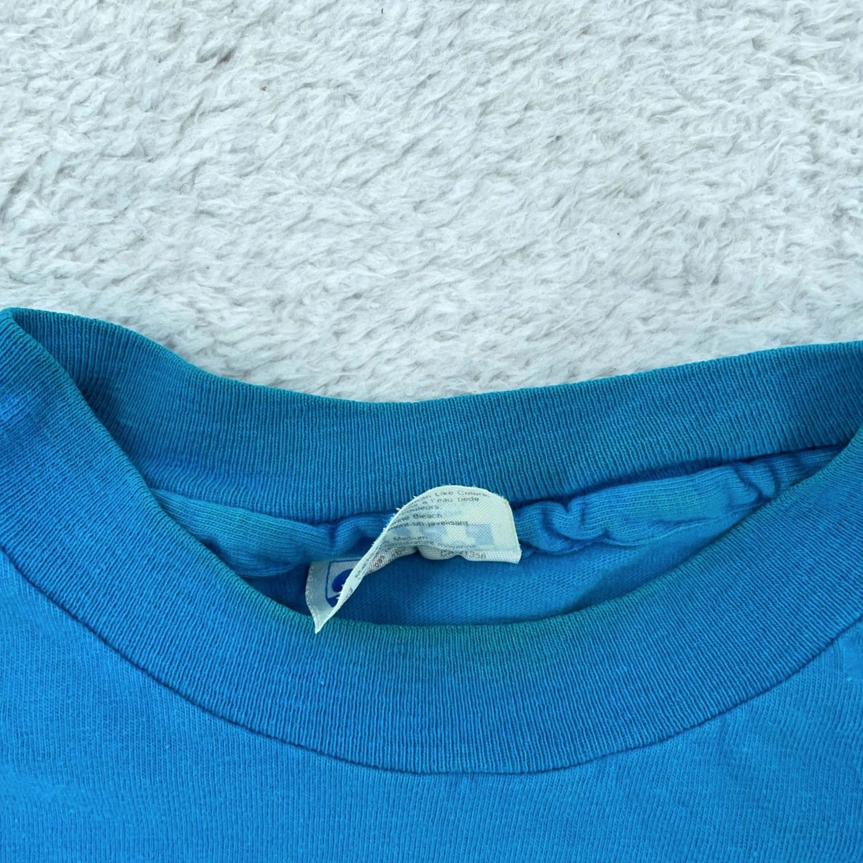 Hanes VINTAGE Hanes Beefy T-Shirt Mens M Blue Cotton Short Sleeve USA Shirt Size US M / EU 48-50 / 2 - 5 Thumbnail