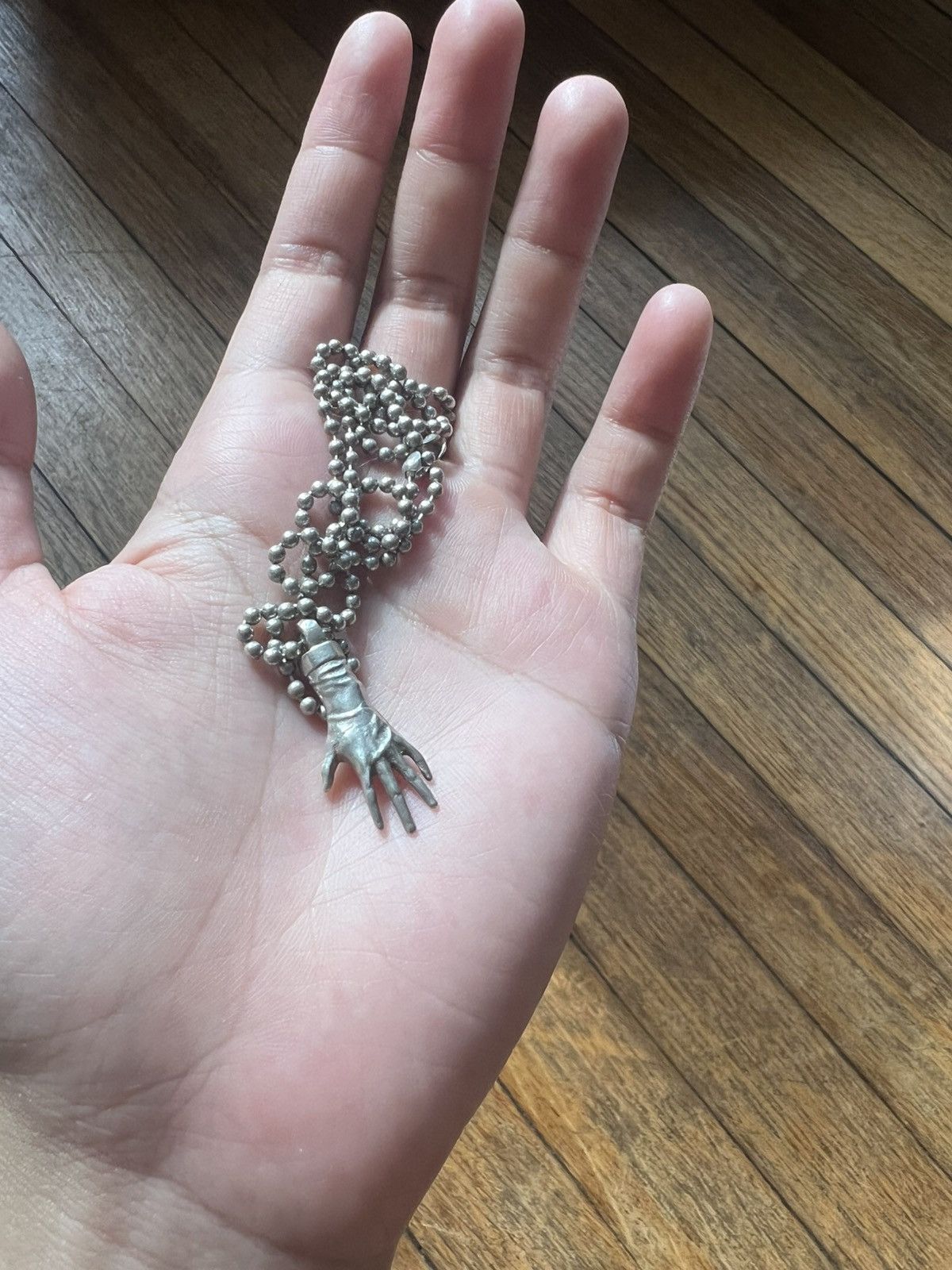 Other Busted Brand latex glove sterling silver necklace Size ONE SIZE - 1 Thumbnail