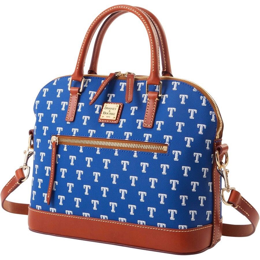 Dooney & Bourke × MLB Texas Rangers Dooney & Bourke MLB Domed Zip Satchel Purse Size ONE SIZE - 15 Thumbnail