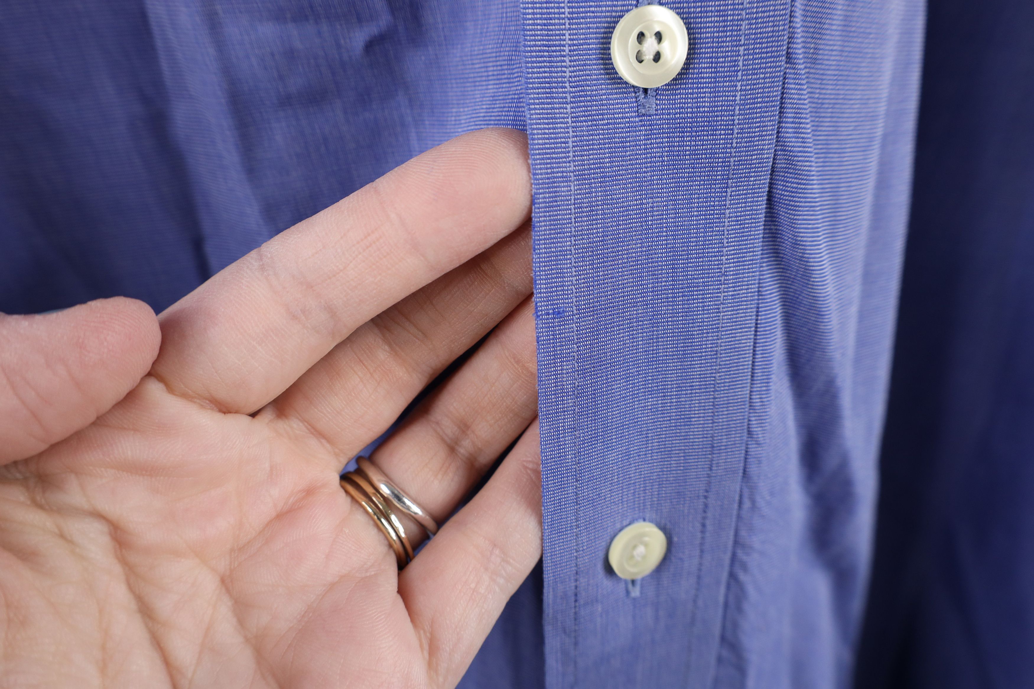 Brooks Brothers × Vintage Vintage 90s Brooks Brothers Cotton Button Down Shirt Blue Size US M / EU 48-50 / 2 - 4 Thumbnail