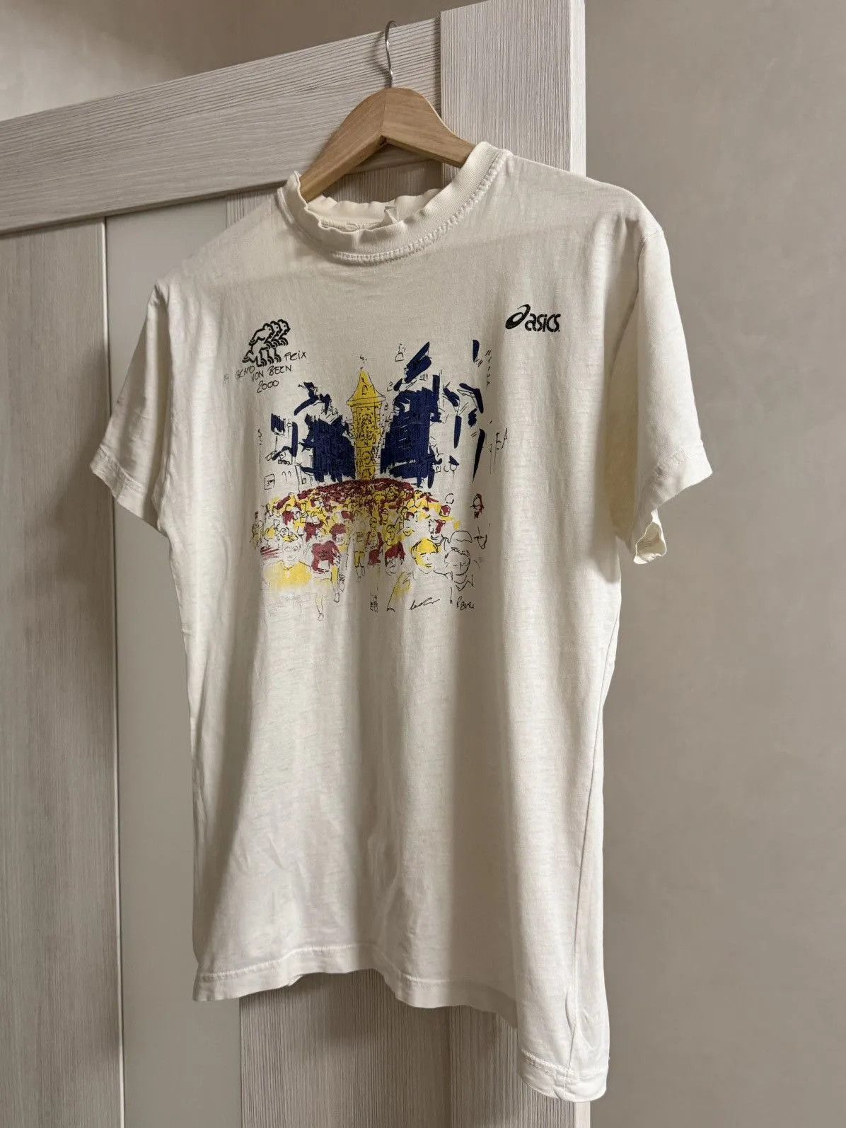 Asics × Vintage 1994 Vintage Grandprix Volksbank BPS t-shirt Run Running Size US S / EU 44-46 / 1 - 2 Thumbnail