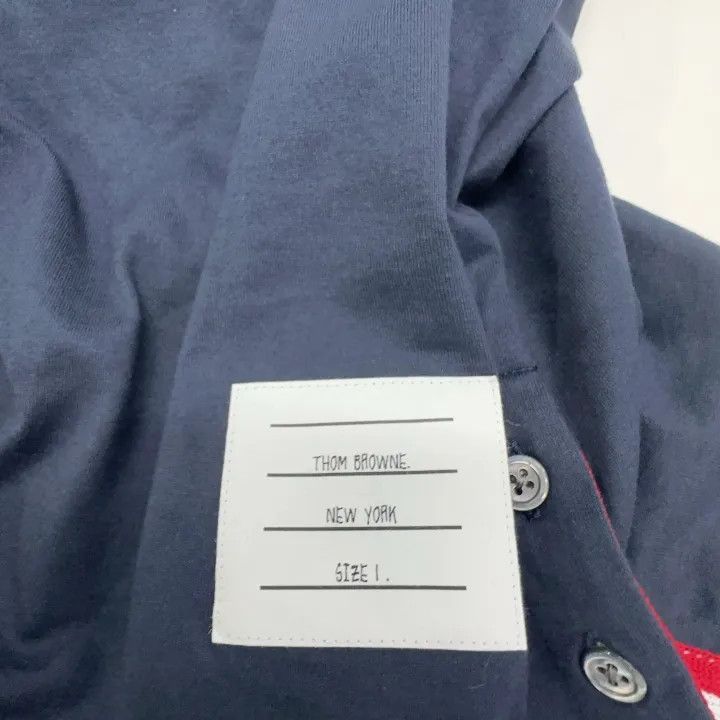 Other Thom Browne Navy Tricolour Accent Short Sleeve T-Shirt -250 Size US S / EU 44-46 / 1 - 2 Thumbnail