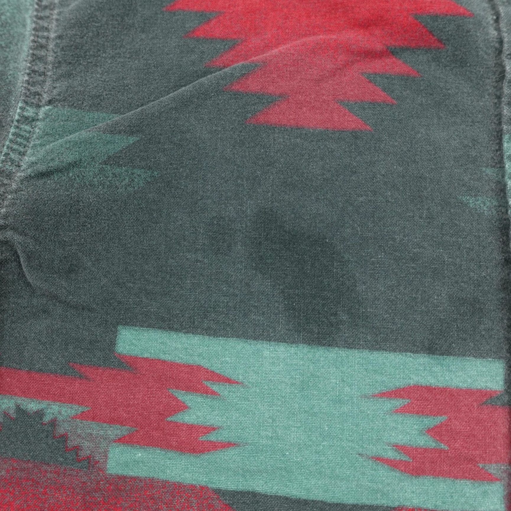 Vintage VINTAGE Cabela's Button-Up Shirt Women Large Green Flannel 90s Aztec Casual Western Size L / US 10 / IT 46 - 3 Thumbnail