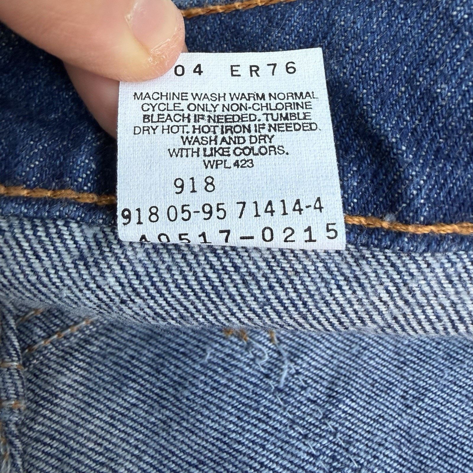 Levi's × Vintage Vintage 90s Levi’s 517 Bootcut Orange Tab Denim Jeans 34x32 Size US 34 / EU 50 - 9 Thumbnail