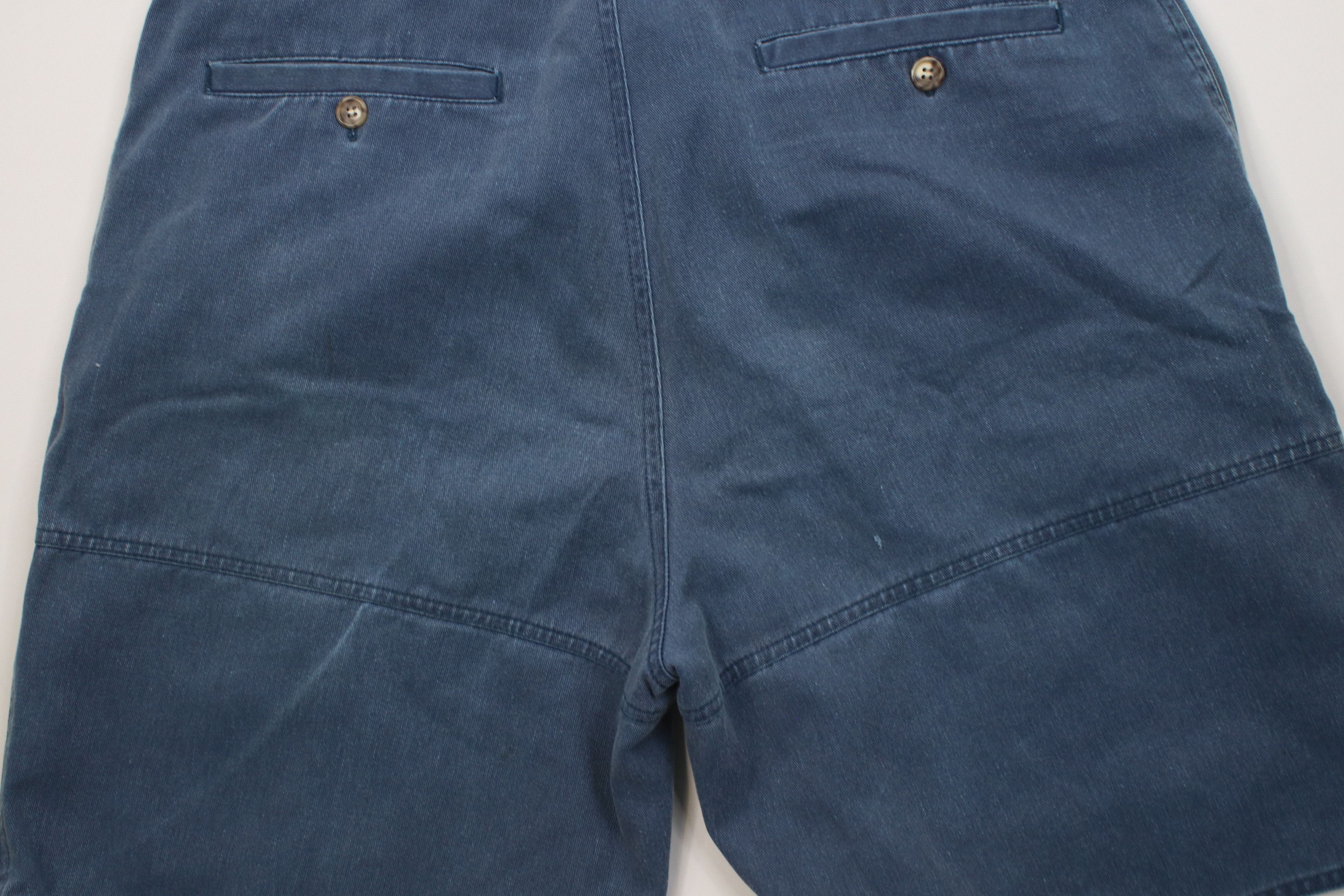 Vintage Vintage 90s Streetwear Stonewash Baggy Cargo Shorts Blue Size US 36 / EU 52 - 12 Thumbnail