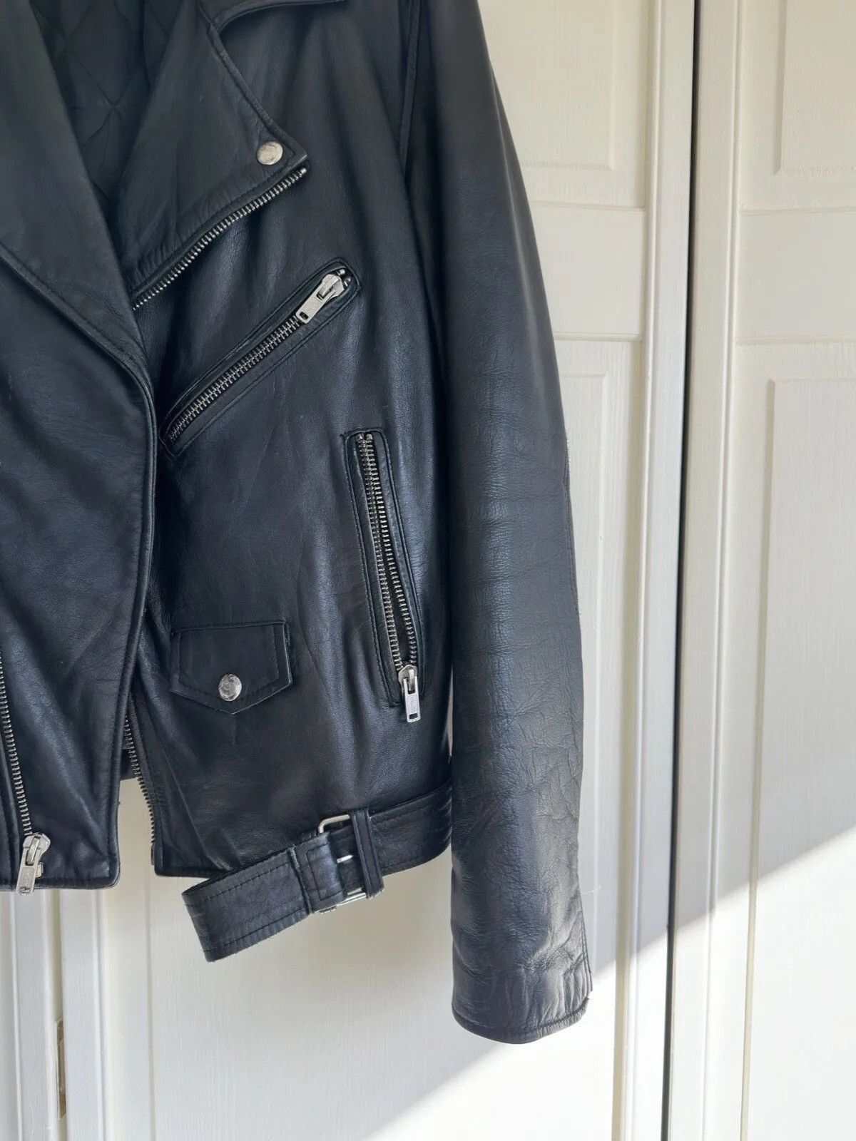 Blk Dnm BLK DNM Men’s Leather Motorcycle Designer Jacket Size US S / EU 44-46 / 1 - 2 Thumbnail