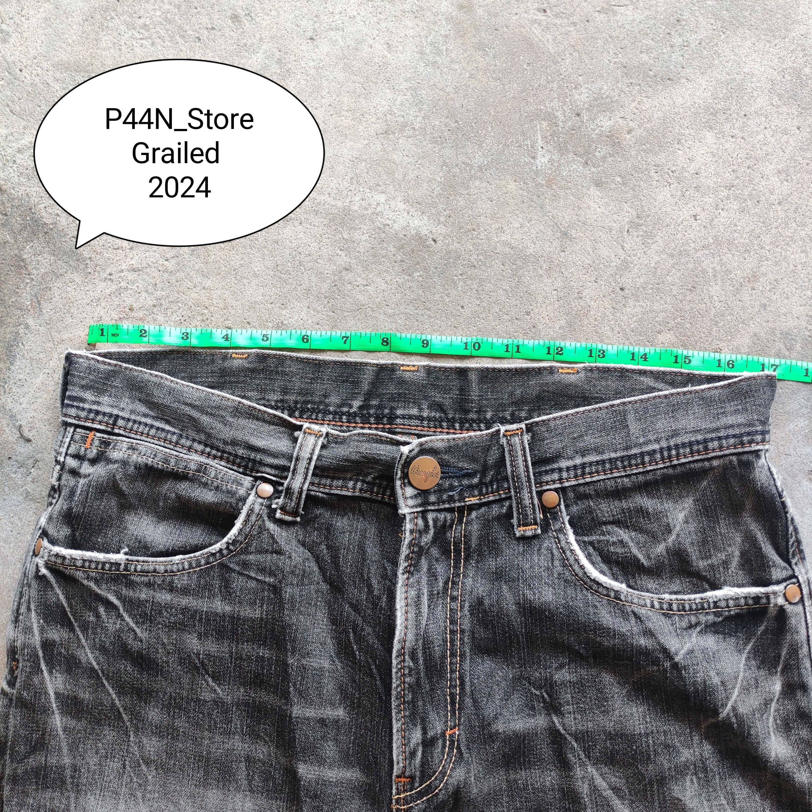 Japanese Brand Vintage Japanese Brand Wrangler Jeans Ripped Pants Size US 34 / EU 50 - 5 Thumbnail