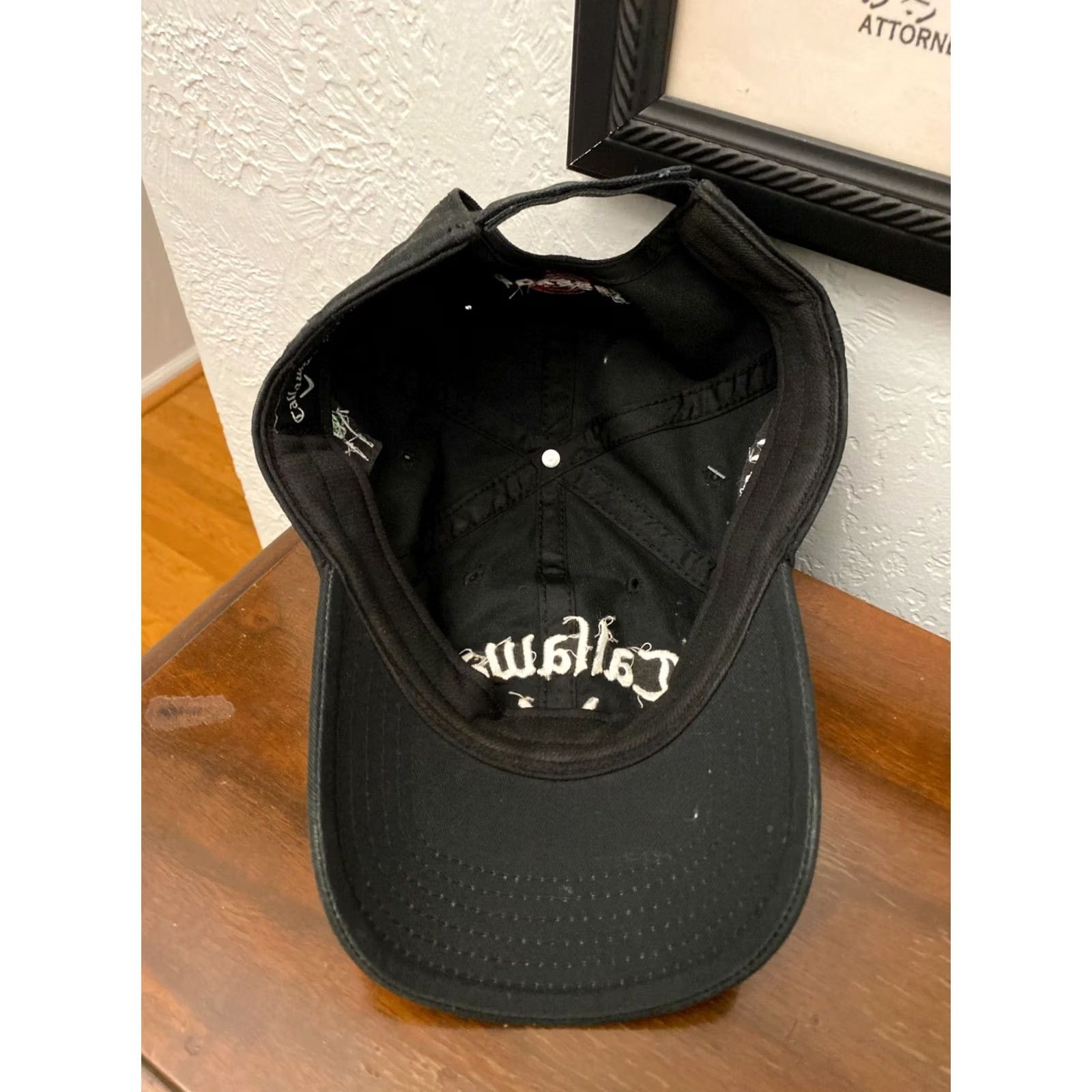 Callaway Callaway Black Hat Cap Strapback Baseball Cap Men Adjustable Cotton Size ONE SIZE - 5 Thumbnail