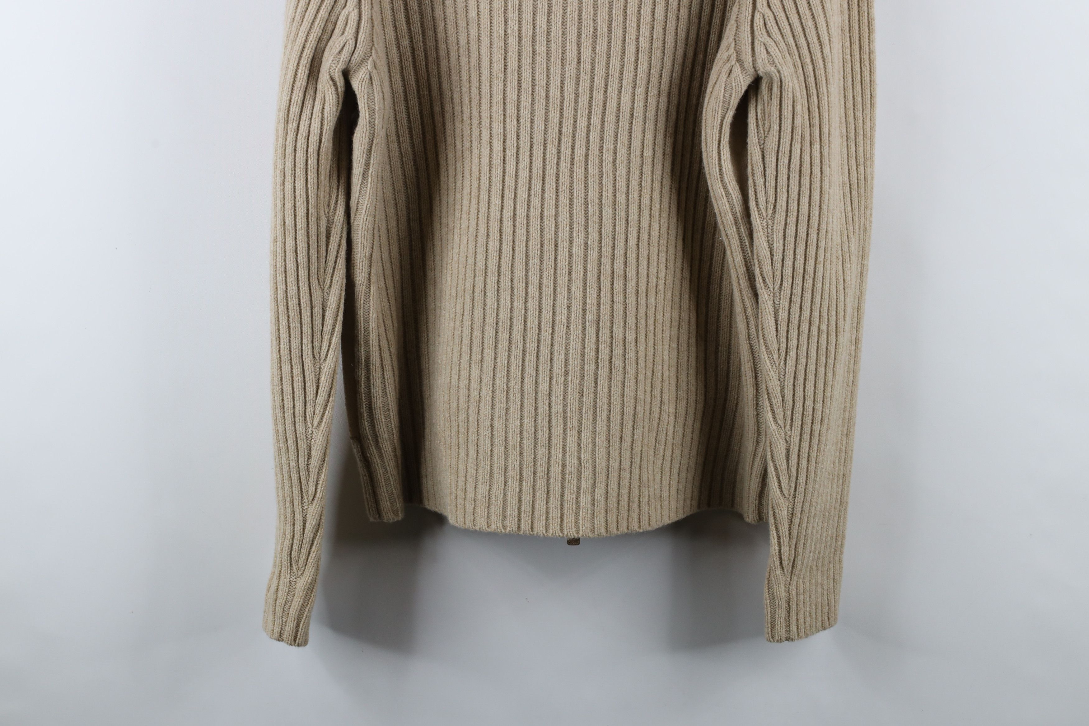 Ralph Lauren × Vintage Vintage 90s Ralph Lauren Ribbed Knit Sweater Jacket Swacket Size XL / US 12-14 / IT 48-50 - 13 Thumbnail