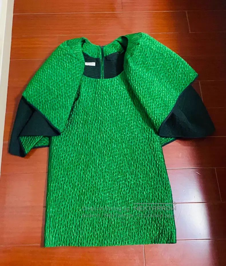 Dries Van Noten Dries Van Noten SIZE:34 Emerald Green Embossed Polka Dot St Size S / US 4 / IT 40 - 2 Thumbnail