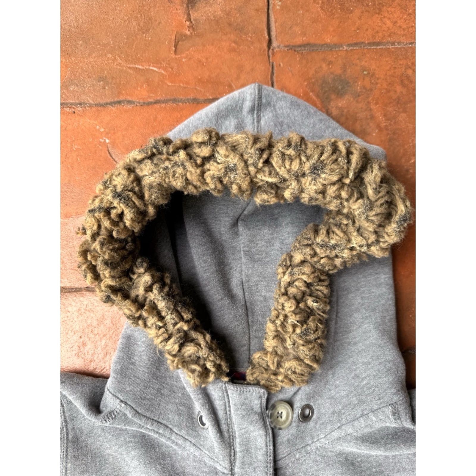 Abercrombie & Fitch VINTAGE Abercrombie Fur Moose Hoodie Sweatshirt Jacket Womens Large Gray Size L / US 10 / IT 46 - 6 Thumbnail