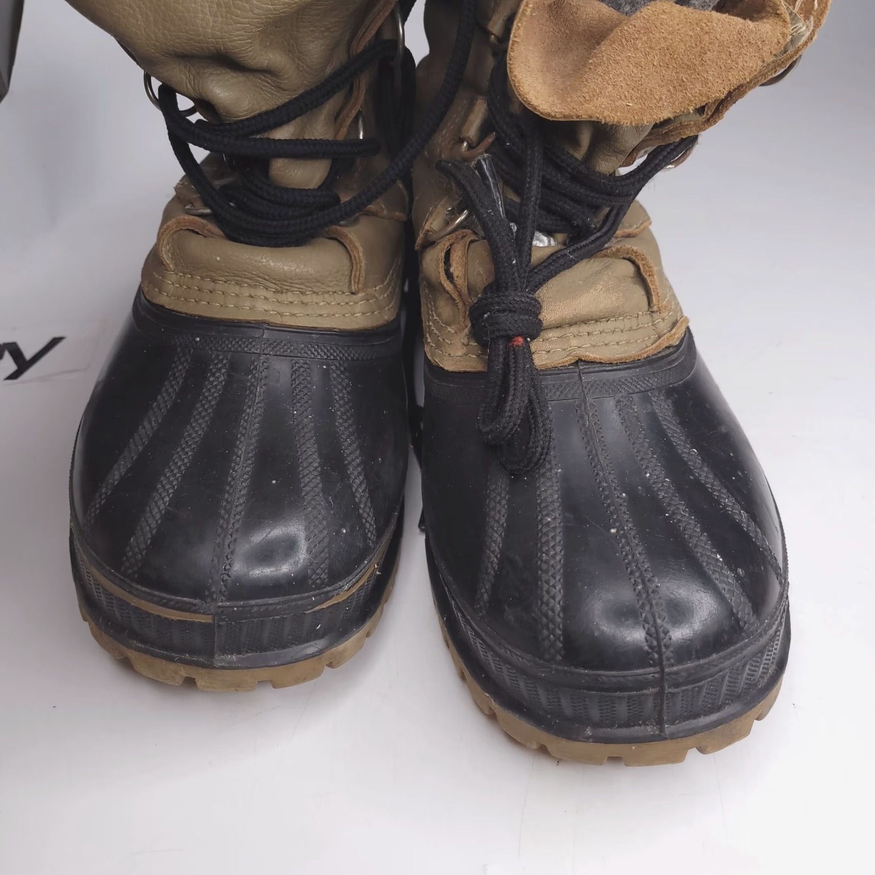 SOREL Sorel Boots Mens 8 Brown Duck Boot Insulated Rubber Warm Winter Waterproof Leather Snow Boot Mens Size US 8 / EU 41 - 4 Thumbnail
