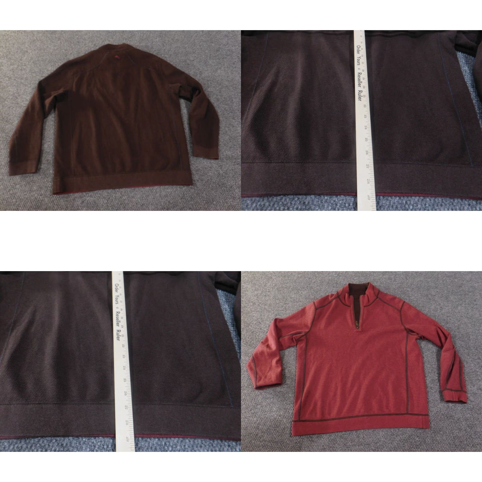 Tommy Bahama Tommy Bahama Reversible Sweater XL Brown Mens Stretch Logo Pullover Size US XL / EU 56 / 4 - 8 Thumbnail