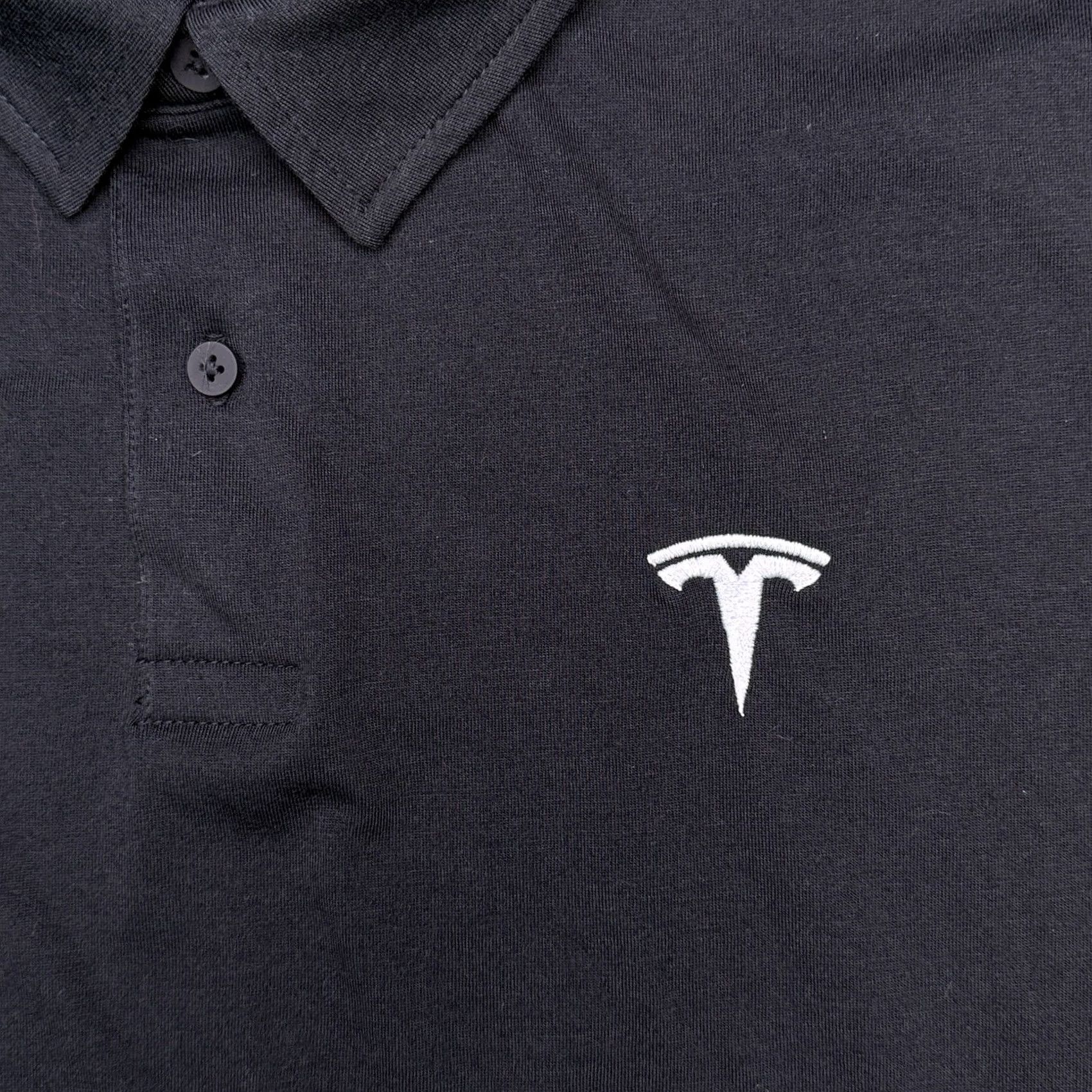 Vintage Tesla Polo Shirt Mens XL Black Logo Embroidered Casual Short Sleeve Polo Size US XL / EU 56 / 4 - 6 Thumbnail