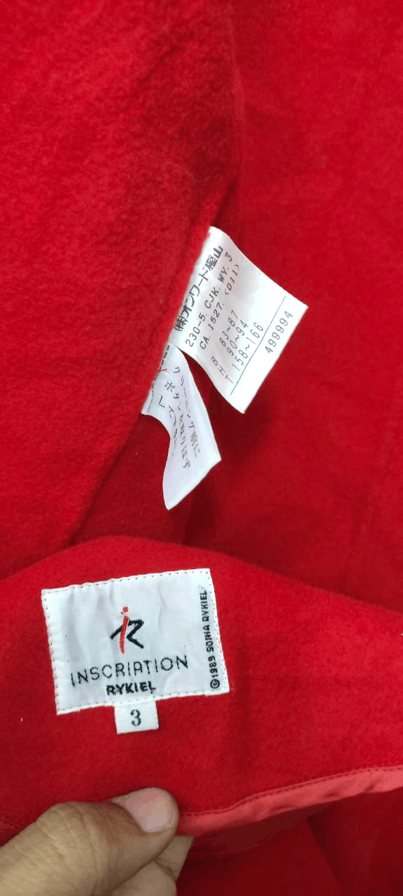 Sonia Rykiel SONIA RYKEL PARIS RED PEACOAT DOUBLE BREAST JACKET Size M / US 6-8 / IT 42-44 - 10 Thumbnail