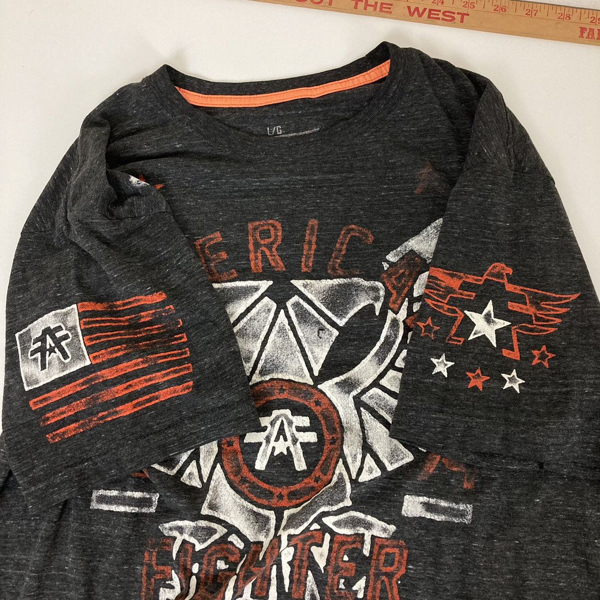 Affliction Crazy Vintage Y2K Affliction American Fighter Cyber T Shirt Size US L / EU 52-54 / 3 - 4 Thumbnail