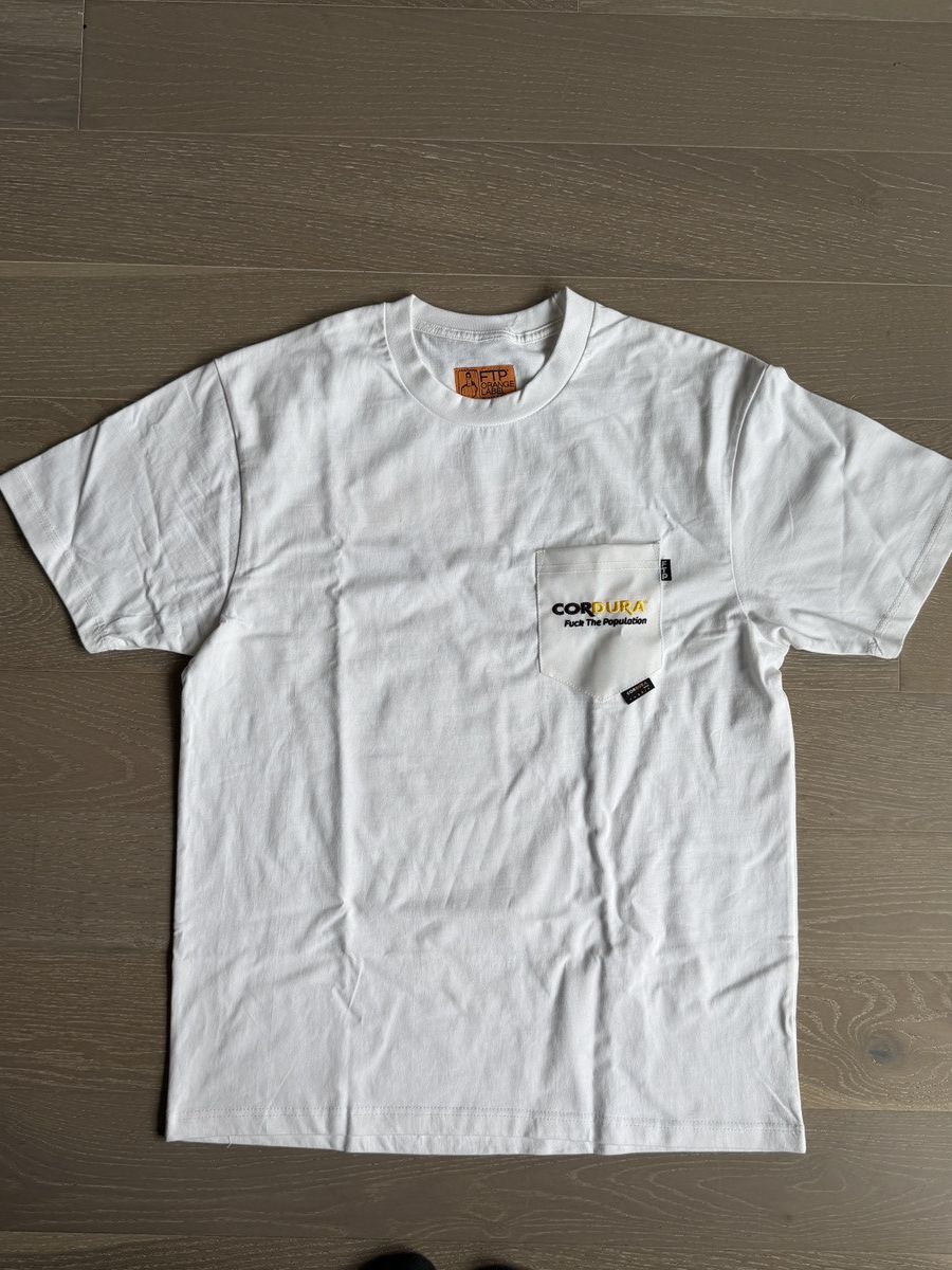 Fuck The Population MEDIUM CORDURA POCKET TEE WHITE ❤️✅ NEW FUCK THE POPULATION Size US L / EU 52-54 / 3 - 3 Thumbnail
