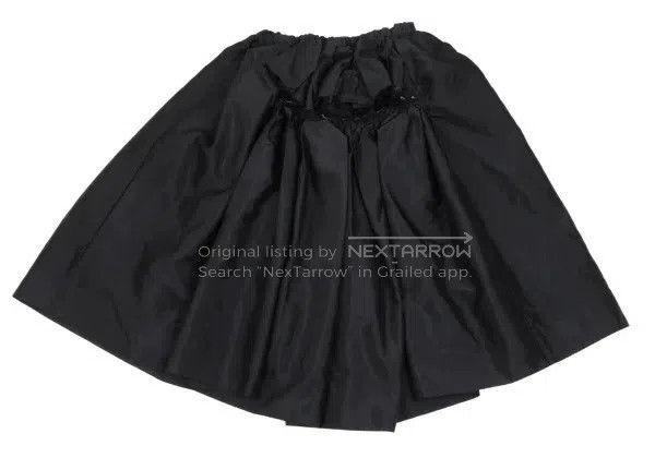 Comme des Garcons Comme Des Garcons size S Black vintage slashed half skirt Size 23" - 2 Thumbnail