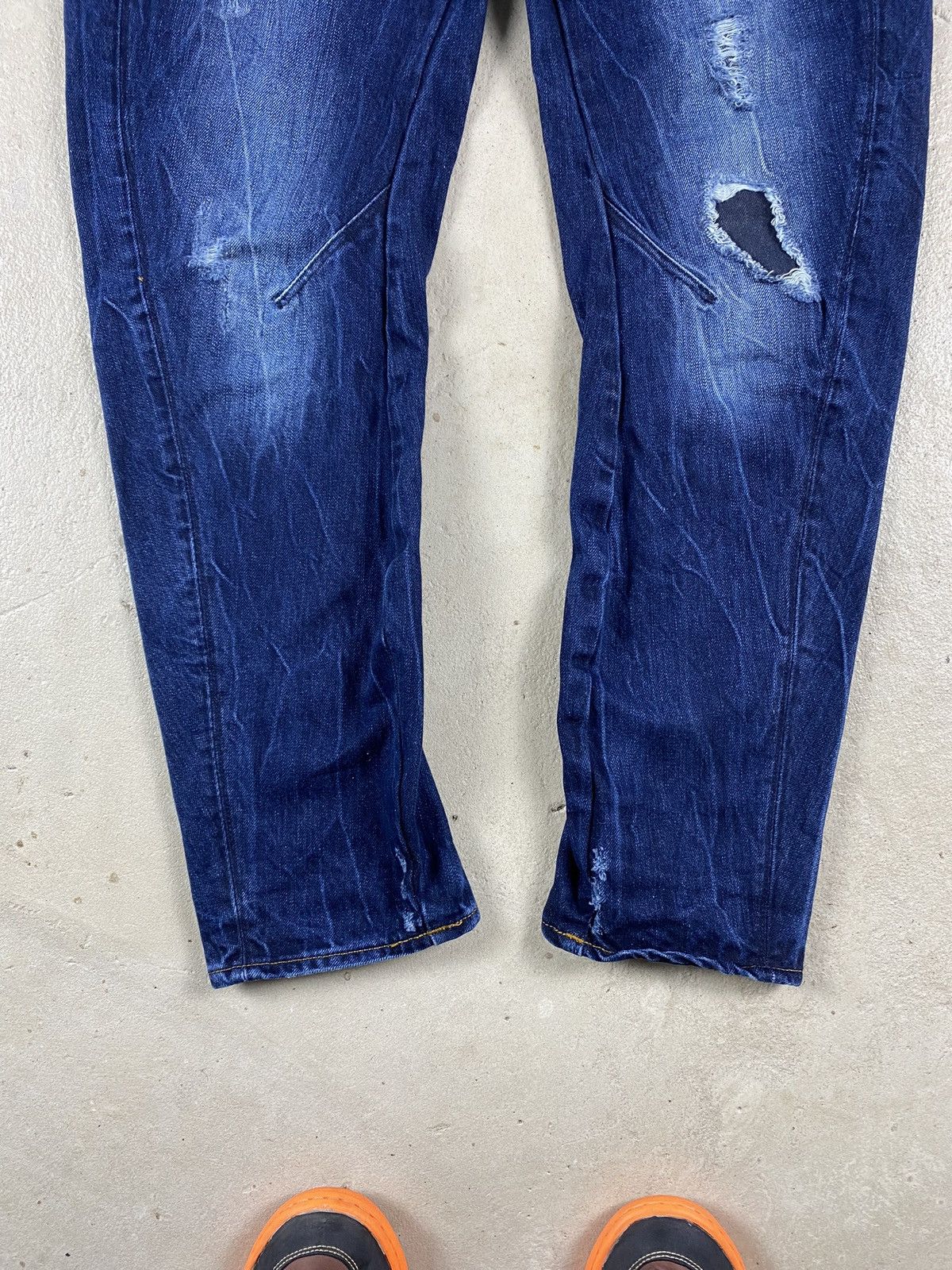 G-Star Distressed G Star Raw 3d Denim Pants Patchwork Japan Size US 30 / EU 46 - 11 Thumbnail