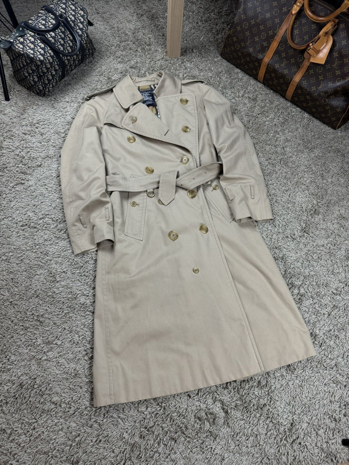 Burberry × Vintage Vintage trench coat Burberry original luxury streetwear item Size M / US 6-8 / IT 42-44 - 2 Thumbnail