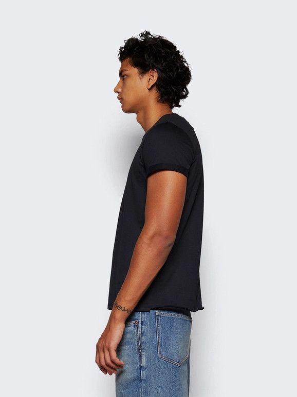 Saint Laurent Paris o1s1wg110725 464572 Rive Gauche T-Shirt in Black Size US L / EU 52-54 / 3 - 4 Thumbnail