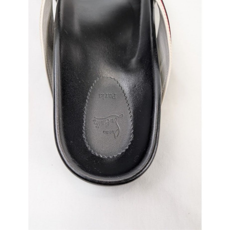 Christian Louboutin o1rshd1 Hot Cross Bizz Flat Slippers in Black/Multicolor Size US 10 / EU 43 - 17 Thumbnail