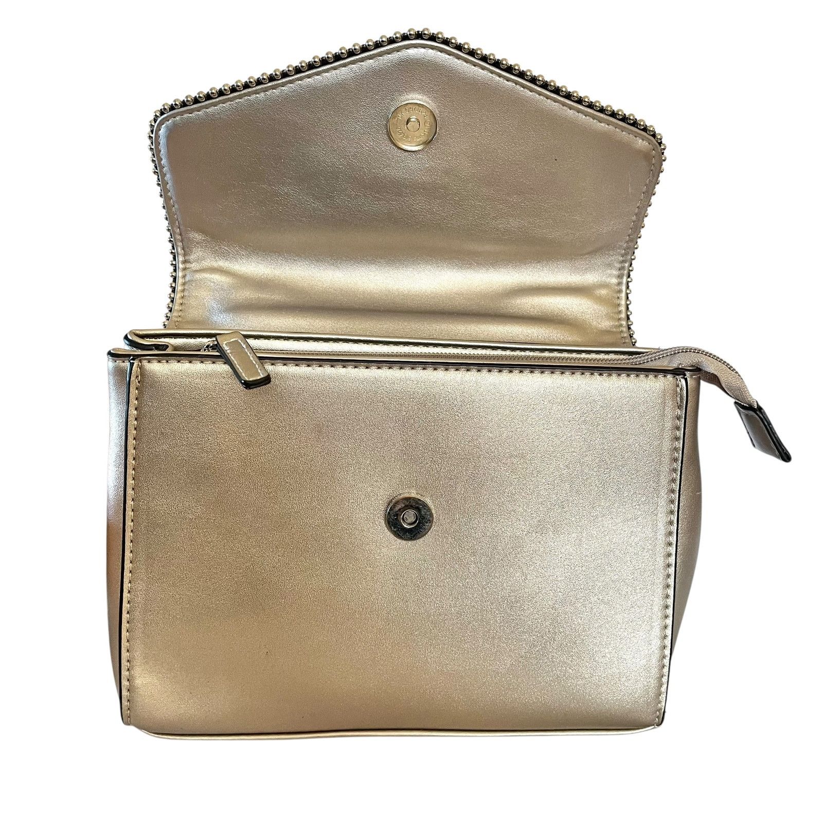 Christian Lacroix Christian Lacroix CXL Silver Faux Leather Crossbody Handbag Size ONE SIZE - 6 Thumbnail