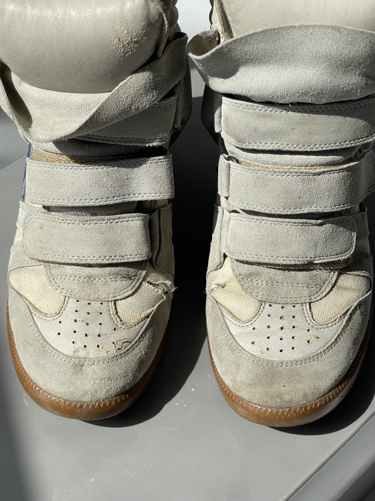 Isabel Marant Authentic Isabel Marant Etoile Bekett sneakers Suede Wedge Size US 7 / IT 37 - 20 Thumbnail