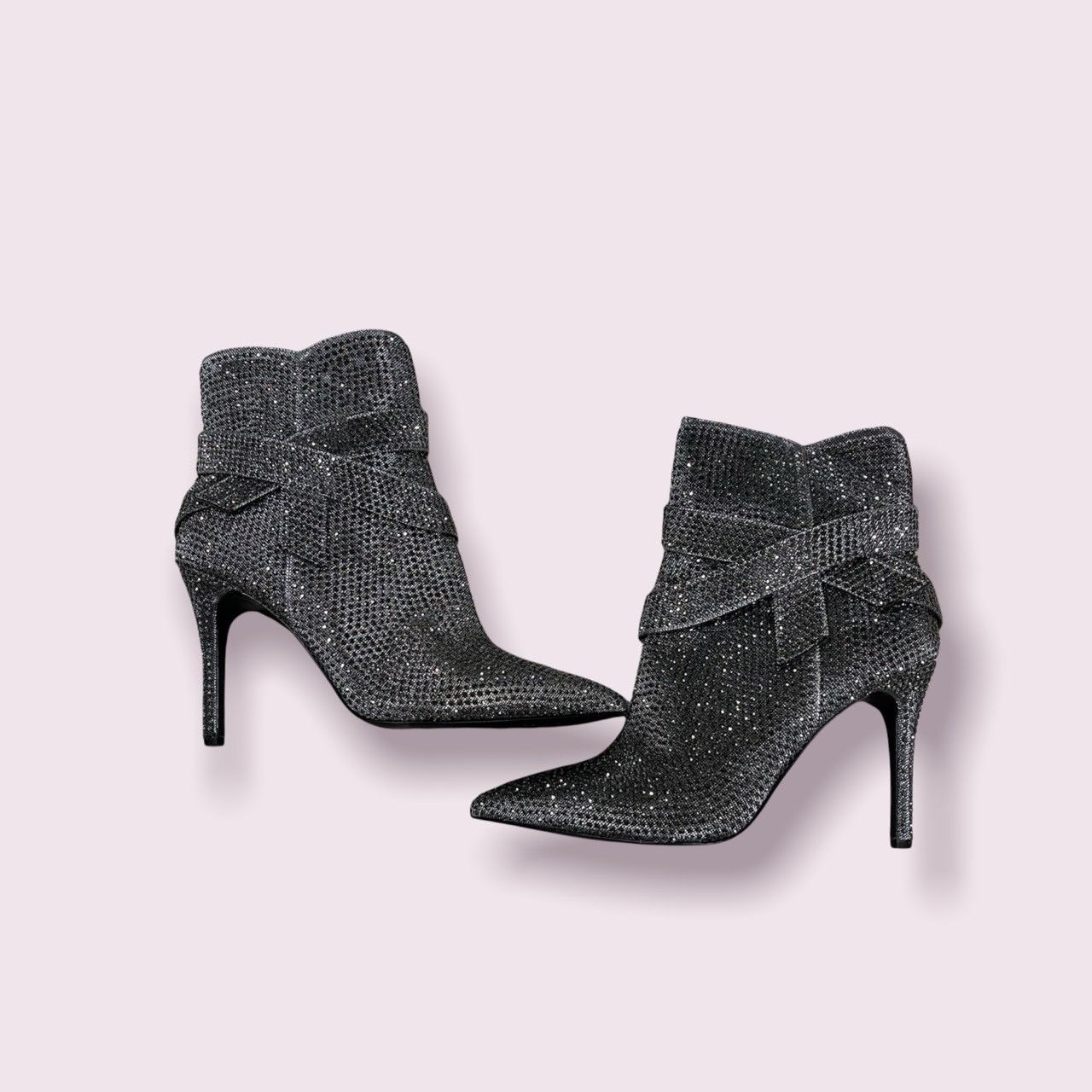 Designer GIANNI BINI Graphite Vinya STUDDED Booties Size US 9.5 / IT 39.5 - 3 Thumbnail