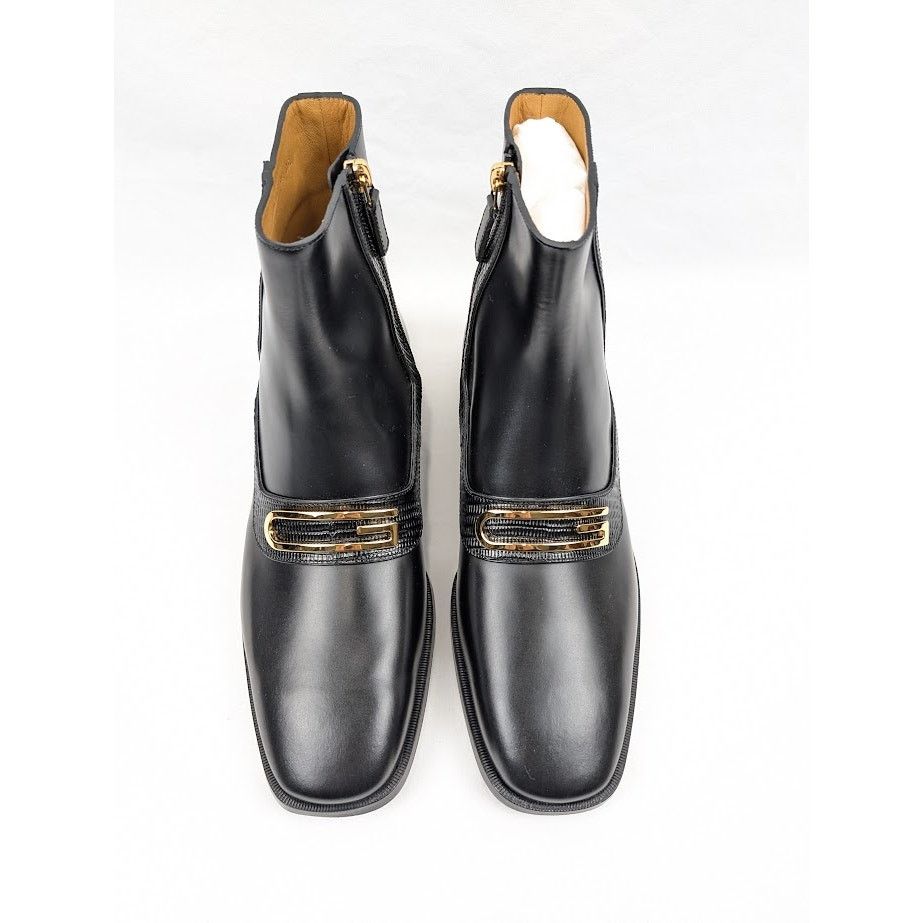 Gucci o1rshd1 Horse Calf Boots in Black Size US 10 / EU 43 - 16 Thumbnail