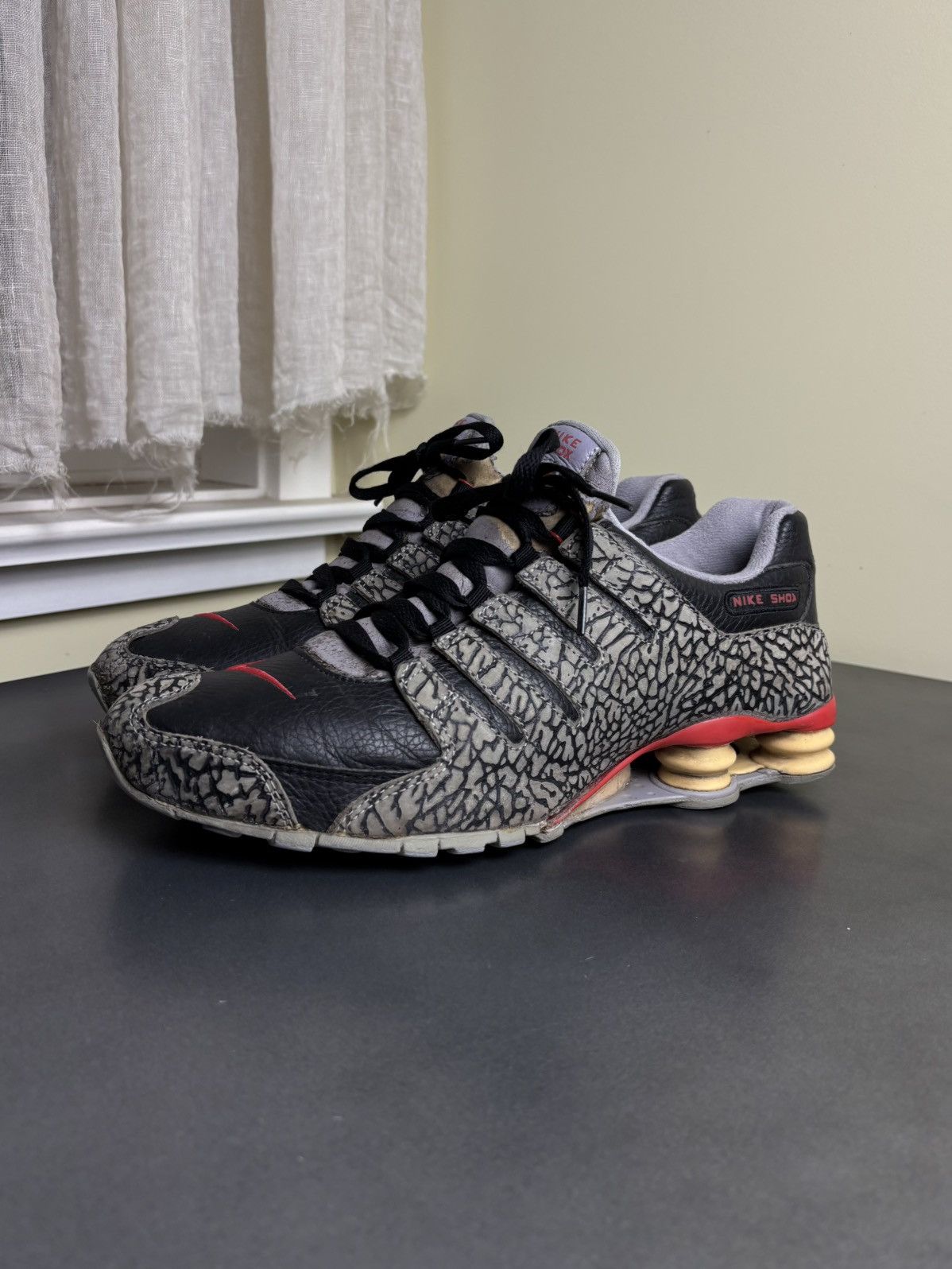 Nike × Vintage 2005 Nike Shox NZ Black Cement 3 VIntage Nike BC3 311377 061 Size US 10.5 / EU 43-44 - 23 Thumbnail