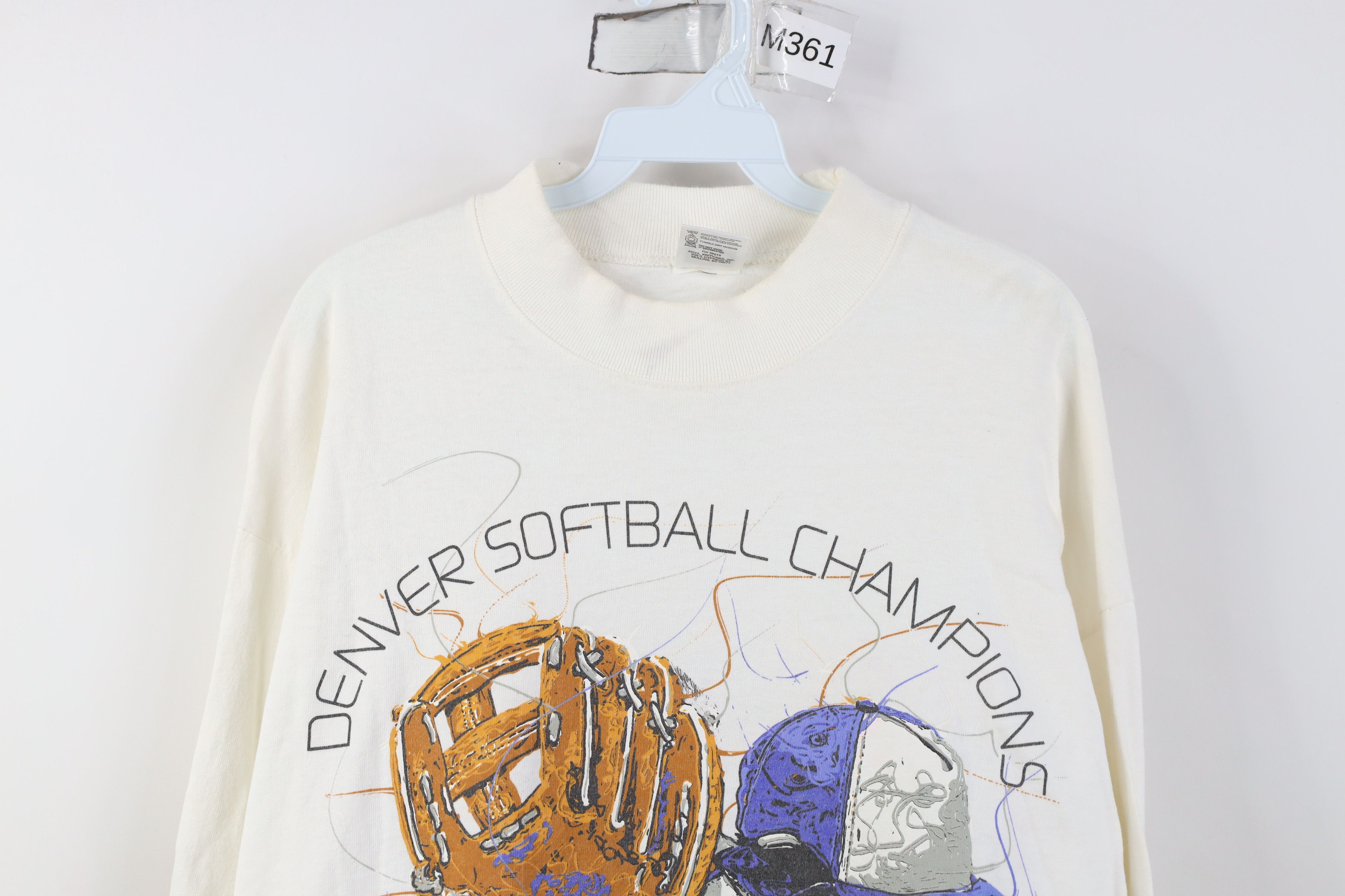 Vintage Vintage 90s Champions Mock Neck Long Sleeve T-Shirt USA Size US XL / EU 56 / 4 - 2 Thumbnail