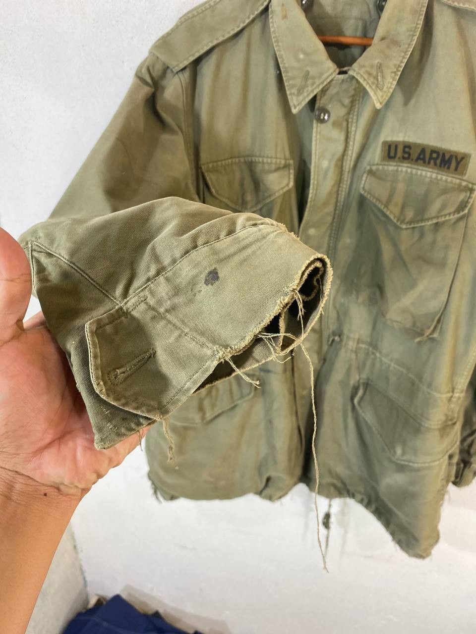 Vintage vintage us army heavy jacket distressed talon zipper Size US XL / EU 56 / 4 - 6 Thumbnail
