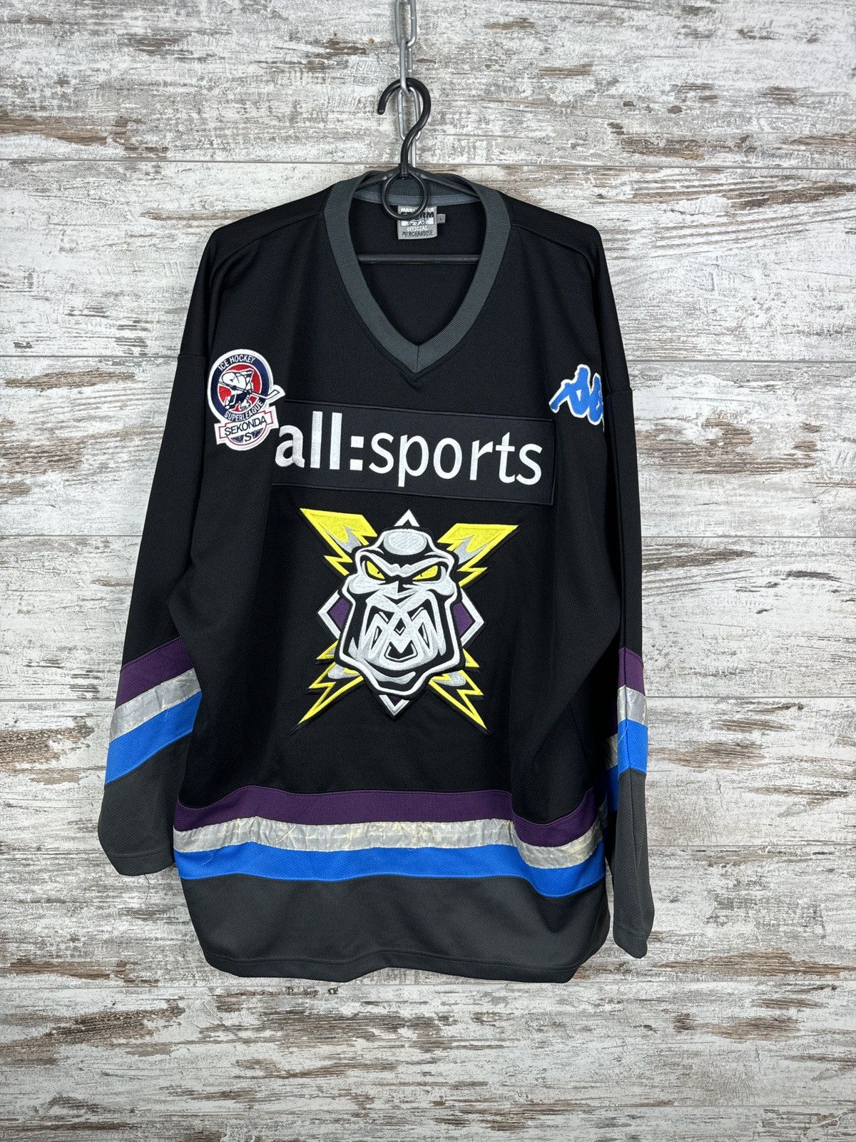 Kappa Mens Vintage Kappa Manchester Storm hockey jersey sweatshirt Size US L / EU 52-54 / 3 - 1 Thumbnail