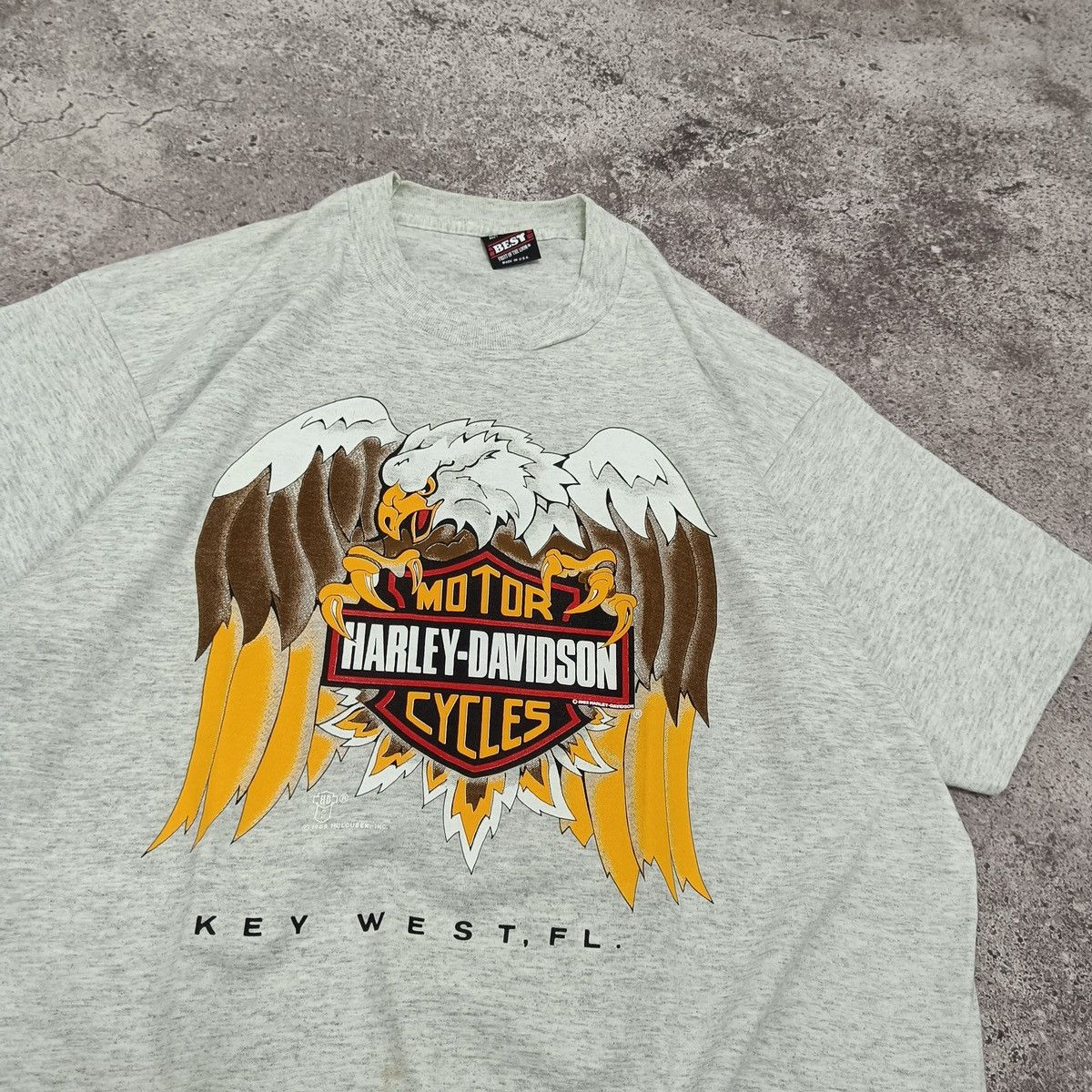 Harley Davidson Vintage 80s Harley Davidson Holoubek eagle biker tee y2k og Size US XL / EU 56 / 4 - 2 Thumbnail