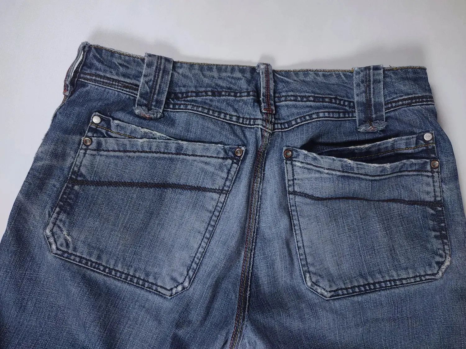 Diesel × Vintage Diesel Moorix Washed Straight Damaged Denim Pants Size US 30 / EU 46 - 14 Thumbnail