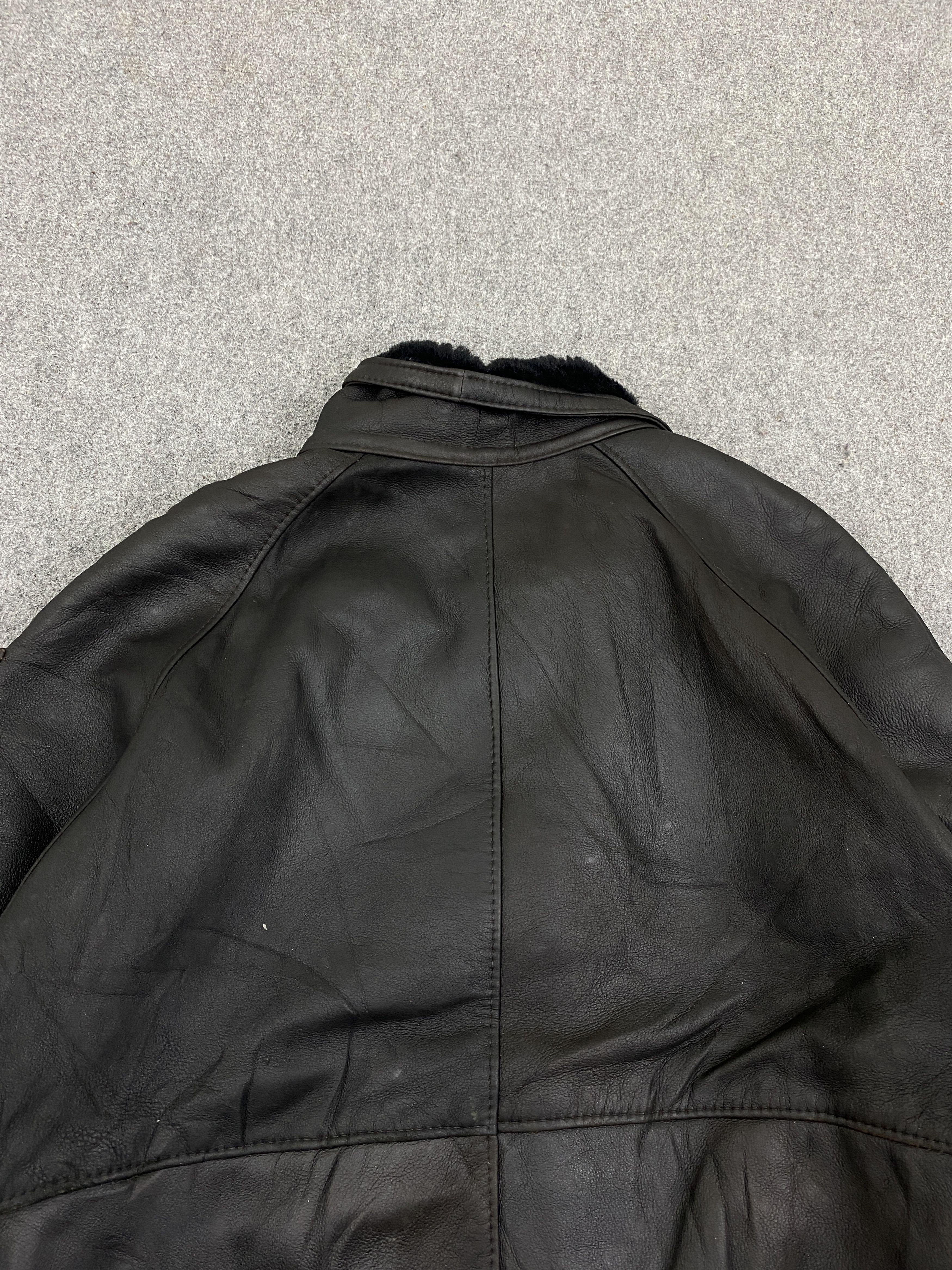 Japanese Brand Vintage Made In Turkey Suede Leather Sherpa Fur Jacket J1992 Size US XL / EU 56 / 4 - 4 Thumbnail