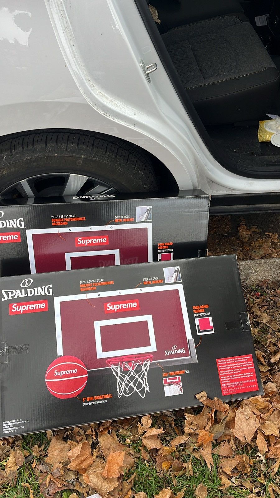 image of Spalding Mini Hoop in White, Men's