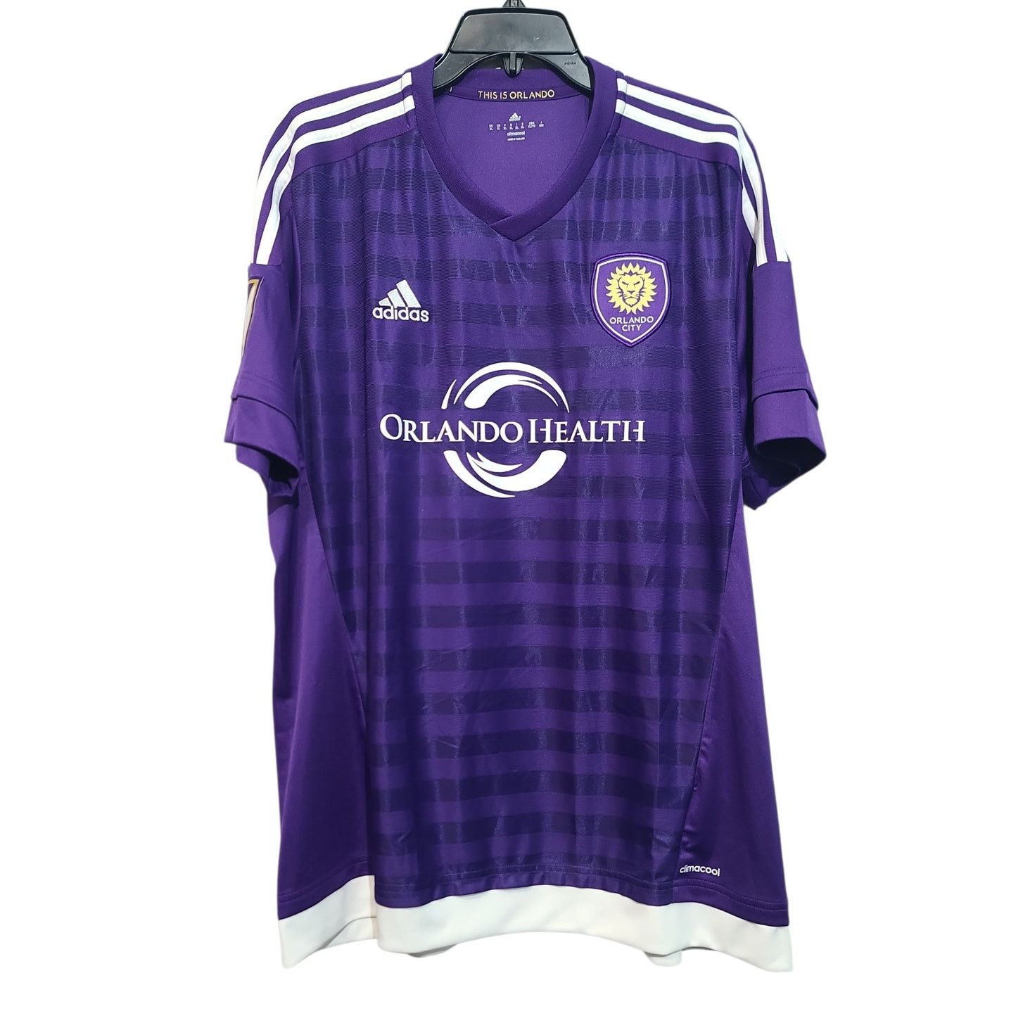 Adidas Adidas Orlando City SC Home Climacool Jersey Purple XL GUC Size US XL / EU 56 / 4 - 1 Thumbnail