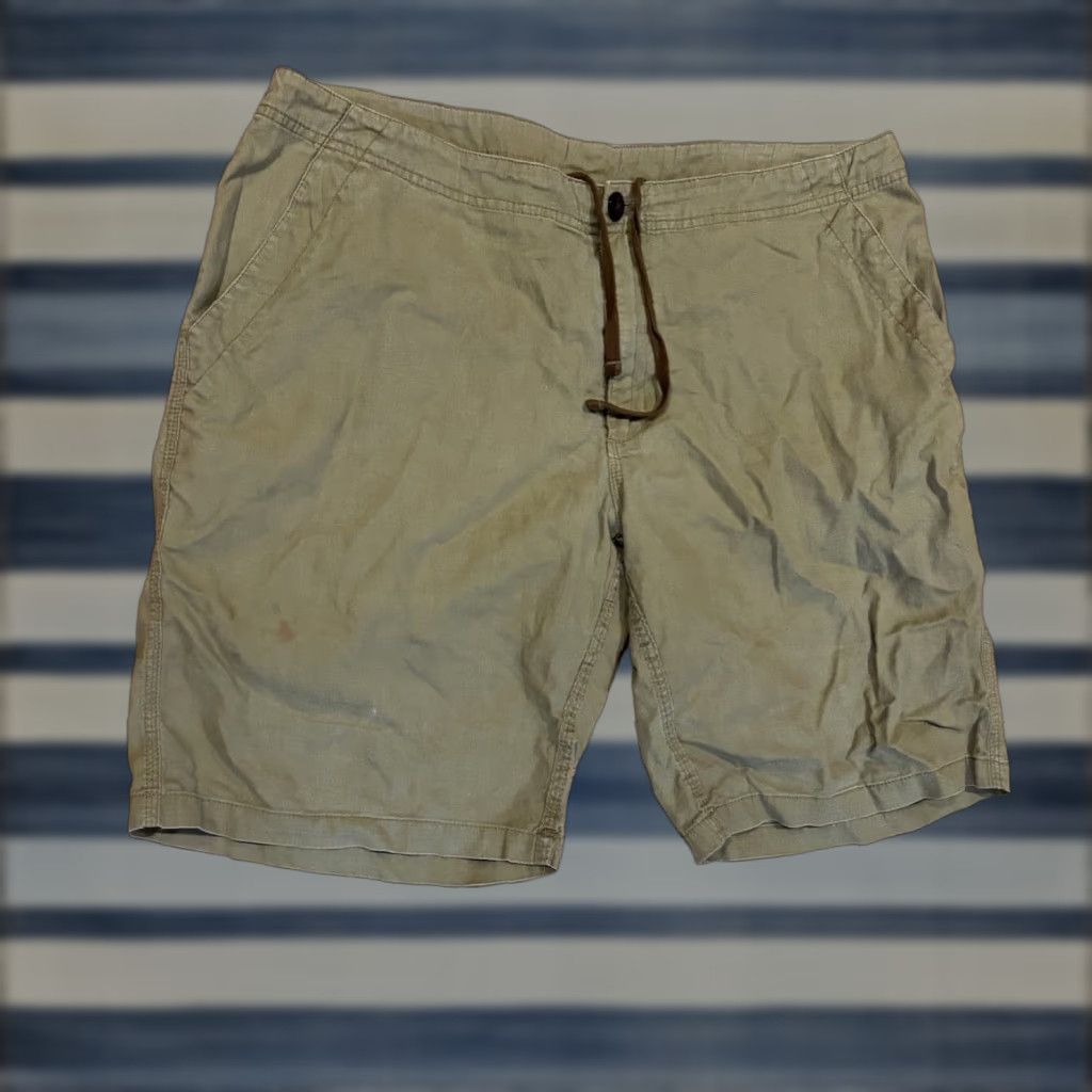 KAVU Kavu Shorts Men’s XL Khaki Tan Cotton Hemp Drawstring Button Size US 36 / EU 52 - 1 Thumbnail
