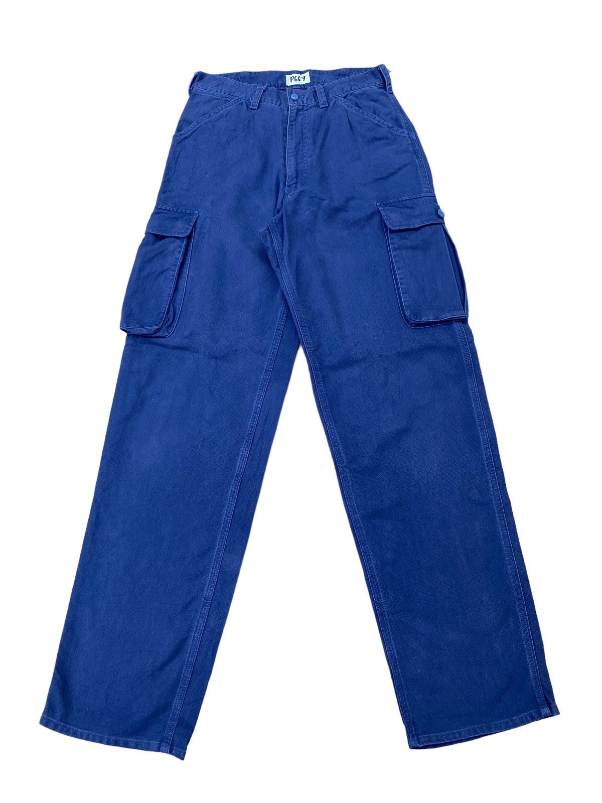 image of Karl Helmut x Vintage Katl Helmut Patchwork Style Cargo Pant in Blue, Men's (Size 28)