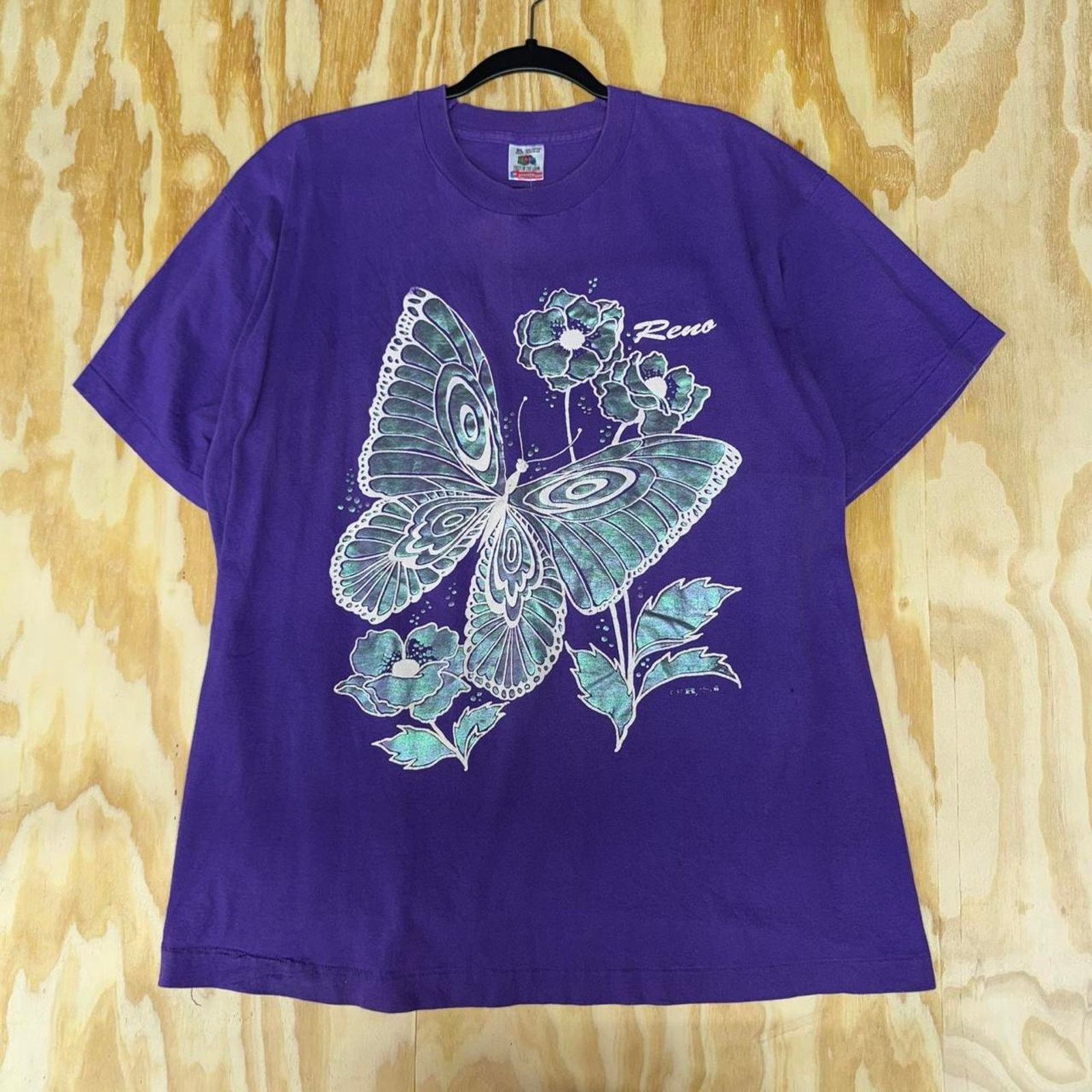 Vintage Vintage reno butterfly nature tourist 1990s wildlife t-shirt Size US XL / EU 56 / 4 - 1 Thumbnail