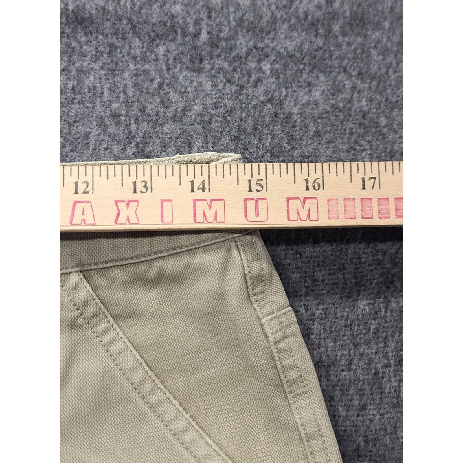 Mountain Hardwear Mountain Hardwear Jeans Mens 30x32 Regular Fit Straight Leg Canvas Workwear Beige Cotton Canvas 5-Pocket Inseam 32 Modern Straight Mens Jeans Size US 30 / EU 46 - 4 Thumbnail