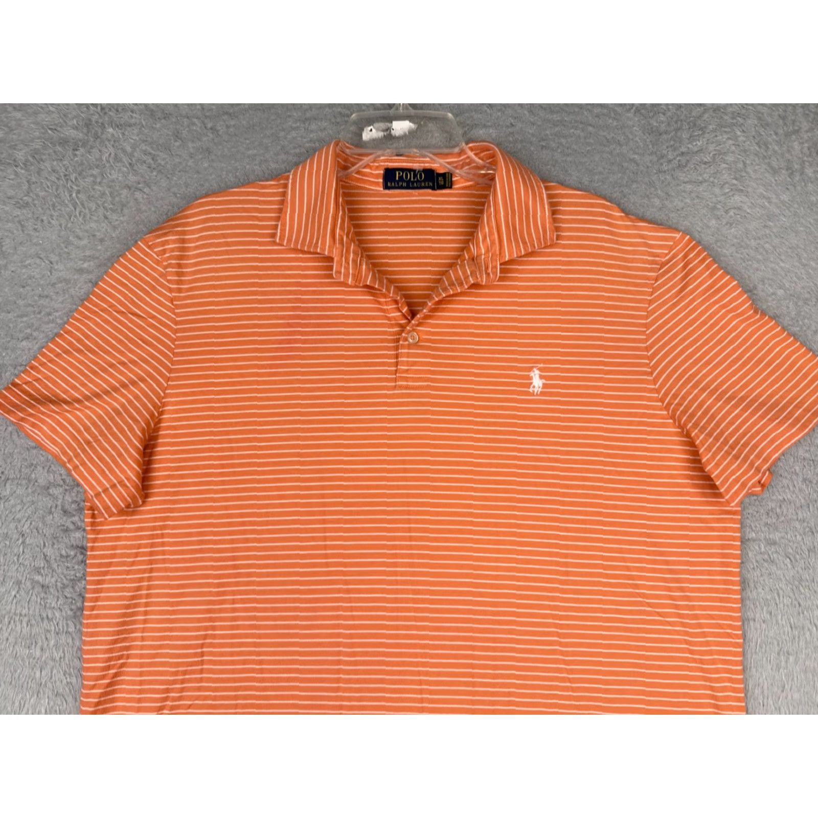 Ralph Lauren Polo Ralph Lauren Shirt Men XL Orange Stripe 100% Pima Cotton Golfer Size US XL / EU 56 / 4 - 4 Thumbnail