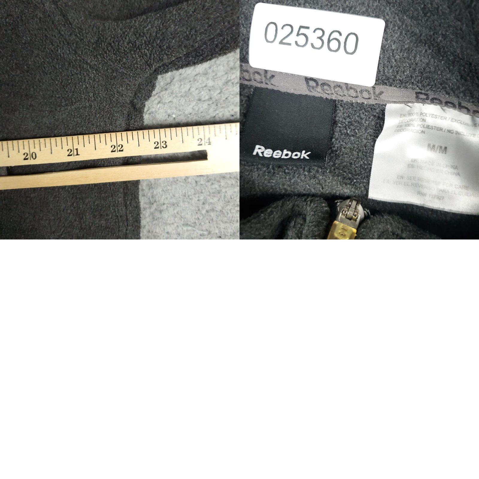 Reebok Reebok Sweater Mens M Gray Fleece Full Zip Up Casual Modern Sports Size US M / EU 48-50 / 2 - 8 Thumbnail