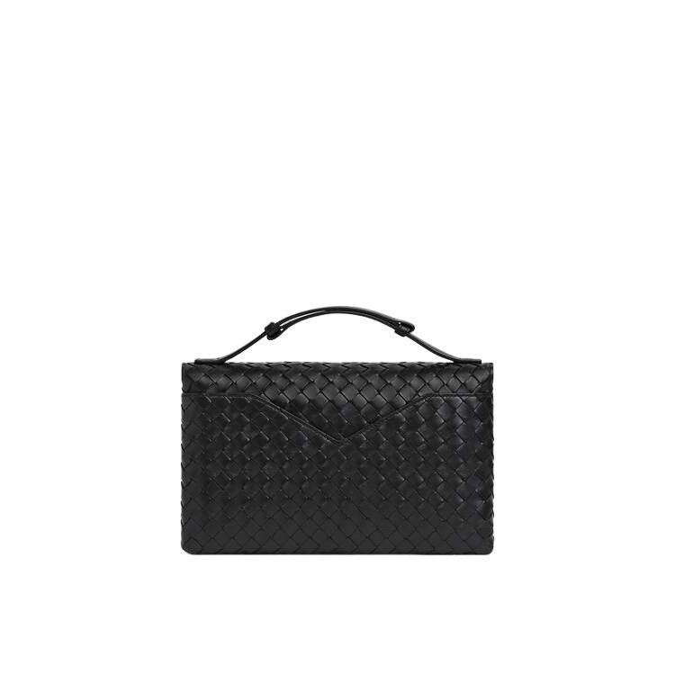 Bottega Veneta BOTTEGA VENETA Knot Lock $3500 Black Leather Crossbody Bag N Size ONE SIZE - 4 Thumbnail