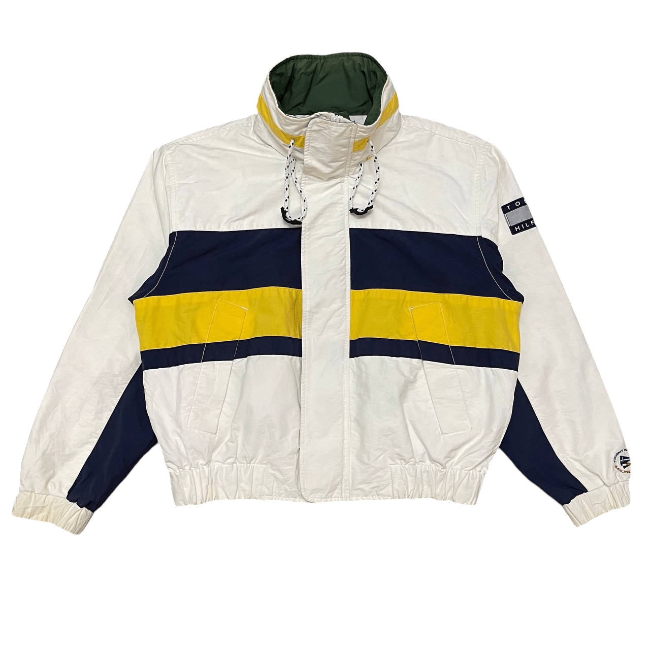 Vintage Tommy Hilfiger Sailing Gear Jacket Hidden Hood